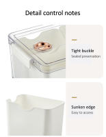 Herramienta De Cocina Moderna: Bandeja Para Servir Con 8 Pequeñas Cajas Desmontables De Almacenamiento De Especias Tapa Y Mango Para Frutas Y Verduras En El Refrigerador - details 9