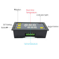 Termostato Digital Con Pantalla LED Control De Temperatura 20A DC 12V/24V AC110-220V Instrumento De Calor Y Enfriamiento Para El Hogar - details 1