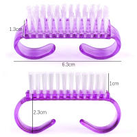Lote De 10 Brochas De Limpieza Para Uñas Y Pies Plástico Suave Cabeza Rectangular Herramientas De Manicura Y Pedicura Transparentes - details 6