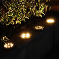 Lámpara Subterránea Solar LED Para Jardín Exterior Luz De Noche Impermeable Para Paisaje Vivienda De Villa Luz De Césped - details 3