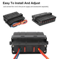 Panel De Interruptores Con 30A Fusible Y 6 Botones Para Coche Barco Remolque Caravana Indicador De Cuchilla Accesorios De Luces Toggle Para Camión - details 2