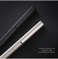 Bolígrafo De Tintafine 0.38mm Extra Fino De Acero Inoxidable Negro Metálico Para Negocios Y Oficina Caligrafía - details 2