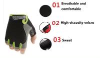 Guantes De Gimnasio Para Levantamiento De Peso Antideslizante Transpirables Para Hombres Y Mujeres Entrenamiento De Fitness Cycling Sin Dedós - details 1