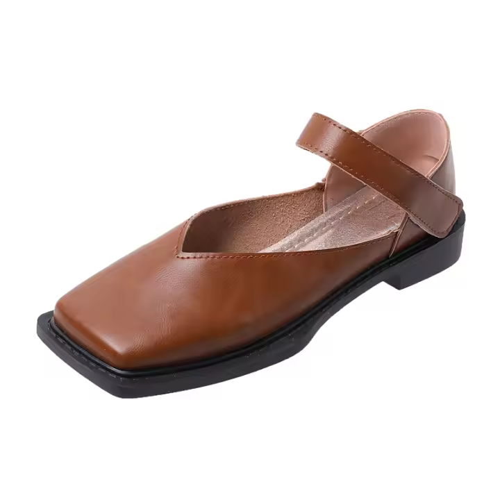 Nuevas Zapatos De Mujer 2023 Primavera Tacón Bajo Cuadrado Moda Hermosa Mocasín Profundo Cuatro Colores Opcionales Talla 35-40 - 1