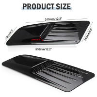 Nueva Decorativa Inclinación De Aire Para Coche Universal En Fibra De Carbono / Negro Adorno Para Parachoques De Capó Ventosa De Cubierta Estilo Y Decoración - details 2