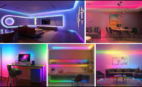 Tira De Luz LED COB RGB+IC WS2811 Direccional 420LEDs/m Color Sueño Alta Densidad Flexible RA90 Para Decoración De Interiores - details 9