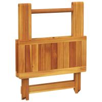 vidaXL Set de comedor de jardín plegable 3 pzas madera maciza acacia - details 4