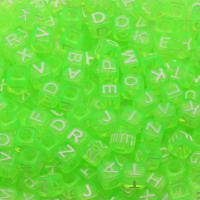 100pcs Cuentas De Letras Cuadradas 6mm Negro Y Oro Aleación De Acrílico Para Manualidades Y Creación De Joyas DIY - details 19