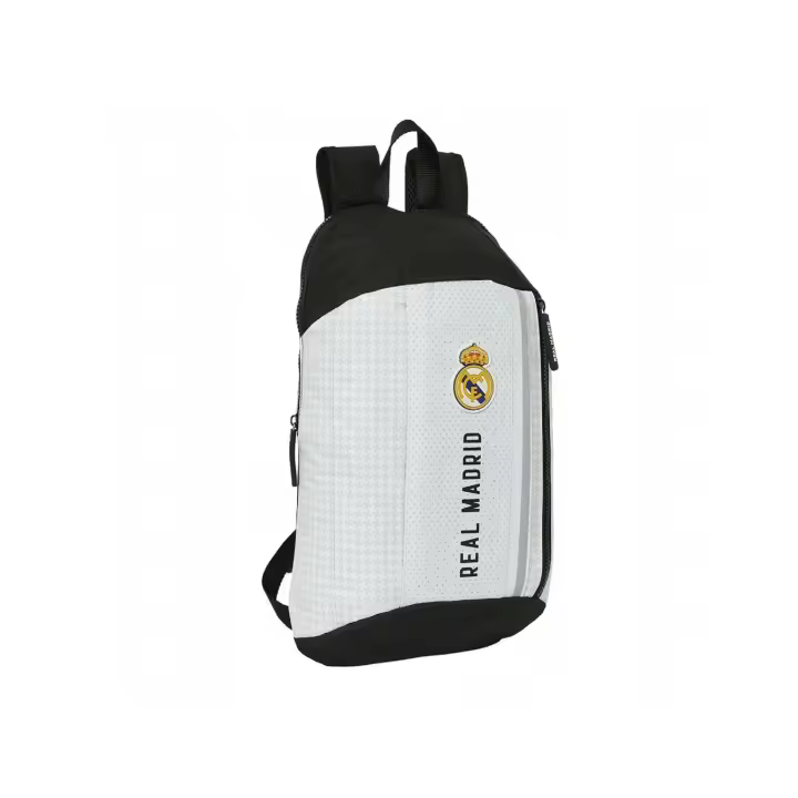 Mochila pequeña vertical Real Madrid diseño casual Sport, nueva colección 1ª Equipación Real Madrid 2024-25, regalo perfecto para comuniones - 1