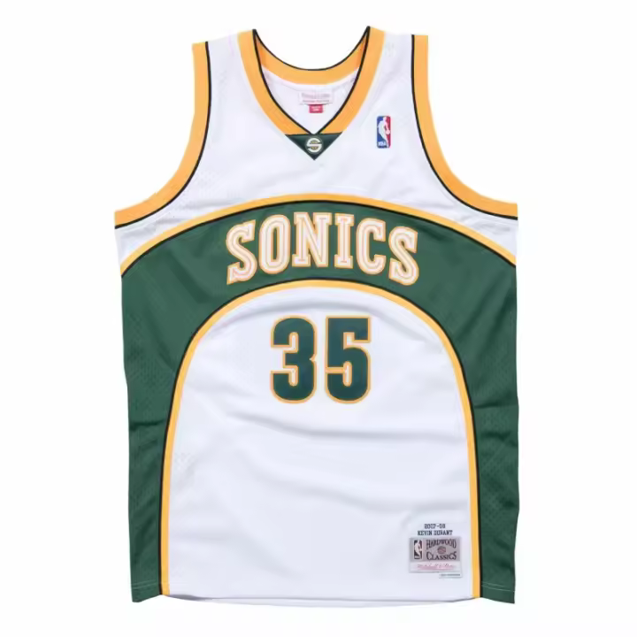 CAMISETA KEVIN DURANT - SEATTLE SUPERSONICS SWINGMAN 2007-08 WHITE Mitchell & Ness - 1