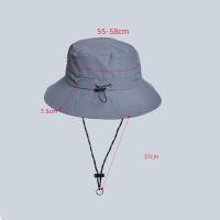 Gorro De Pescador Impermeable Para Mujer Protección Solar De Verano Sombrero De Paja Panamá Para Acampar Senderismo Montañismo Unisex - details 1
