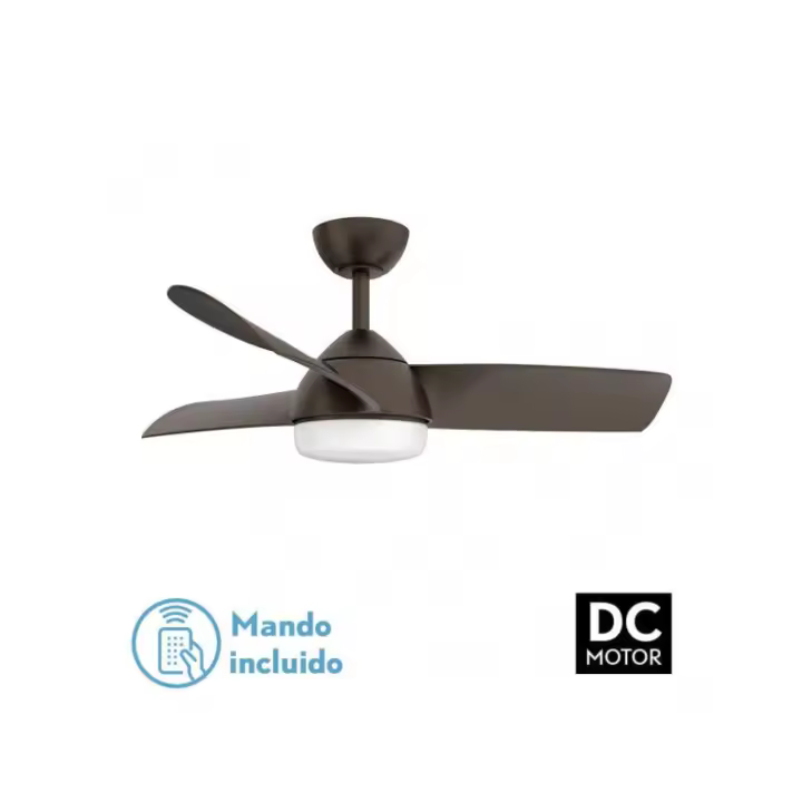 ventilador 24w dc haur marrón 3 asp.6 veloc.107d 2 tintas con mando, memoria y temp.30004000600k - 1