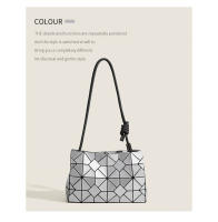 Bolso De Hombro Para Mujer Jiomay Ligero De Patters Geométricos PVC Bandolera Para Playa Y Comunicación Estilo Preppy - details 5
