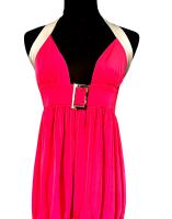 VESTIDO CON GRAN ESCOTE  Y MINI FALDA MARCA GENERICA - details 2