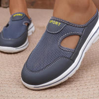 Zapatillas Casuales Para Mujer 2024 Talla Grande Transpirables Con Suela Gruesa Y Mesh Pantuflas Moda Zapatos Unisex - details 11
