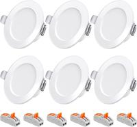 [PACK 6] Focos LED Empotrados 5W 230V, Bombilla Techo LED empotrables Plano LED radiantes, Ojo de Buey LED baño 3000/4000/6500K, foco techo con CRI90, IP44, para Pasillo, baño salón cocina dormitorio - details 2