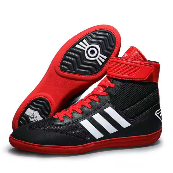Zapatos De Lucha Profesional Para Hombres Y Mujeres Transpirables Antideslizantes Confortables Zapatos De Boxeo Adultos Artesanos Sin Capa De Metal - 1