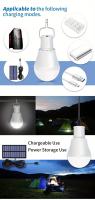 Lámpara Solar LED Impermeable Para Exteriores Cargada Por USB Luz De Emergencia Colgante Potente Para Interiores Casa - details 13