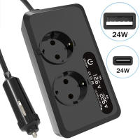 Inversor de alimentación de automóviles 200W DC 12V a AC 220V 2X Puertos USB 2X Tipo C Convertidor automático - details 4