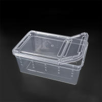 Caja De Alimentación Transparente Para Reptiles Y Araña Plástico Insectos Contenedor De Alimentos Terrario 19cmx12.5cmx7.5cm - details 3