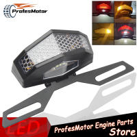 Luz Trasera De Motocicleta LED Universal Freno Stop Señal De Giro Flash 12v Para Honda Harley Yamaha Cafe Racer Motor Bi - details 0
