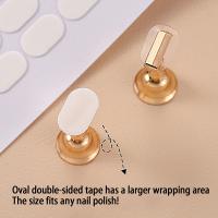 Cinta Adhesiva Doble Cara Para Uñas Postizas 100Pcs Transparente Y Traceless Herramienta De Manicura Soporte De Exhibición Para Uñas Falsas - details 4