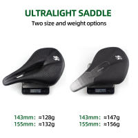 Sillín De Bicicleta De Carbono Ligero Para Carretera Y Montaña 143/155mm Ancho Cómodo Para Hombres Y Mujeres Triatlón Tt Sillín De Carreras - details 3