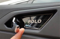 Juego De 4 Piezas De Acero Inoxidable Para Volkswagen VW POLO AW1 BZ1 2019-2021 Cubierta Decorativa Para Manija De Puerta Interior - details 2