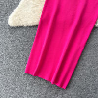 Conjunto De Ropa De Mujer REALEFT Otoño Invierno 3 Piezas Traje De Tejido Knitted Cardigan De Botón Sencillo Y Tops Falda Elegante Para Oficina - details 17