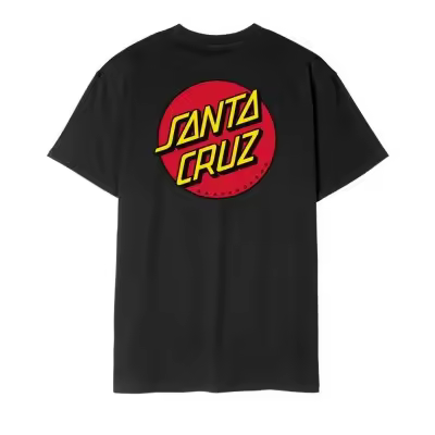 Camiseta Santa Cruz Classic Dot Chest Negro Black SCA-TEE-10757 - 1