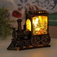 Lámpara De Noche De Tren Vintage Decoración Navideña LED Batería Potenciada Interior Festiva Decoración De Mesa Portátil - details 0