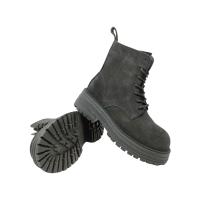 Eva Zorteon - Botines estilo militar de antelina negras.  Marca DDW. - details 3