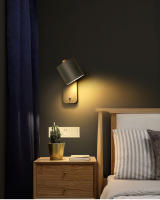 Lámpara De Pared LED Moderna Para Interior Iluminación De Escaleras Y Dormitorio Con Interruptor Decoración Para Sala De Estar Material De Hierro Color Negro Azul Gris Verde - details 4