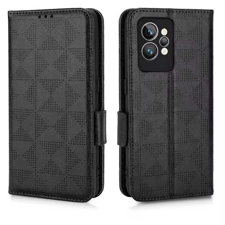 Case para realme GT 2 Pro cubierta kickstand función magnética TARJETA DE Crédito Title compatible with realme GT 2 Pro cartera Funda de cuero - 1