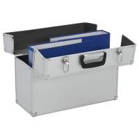 vidaXL Caja de herramientas aluminio plateado 47x36x20 cm - details 1