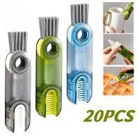 Cepillo De Limpieza Multifuncional 3 En 1 Para Botella Y Vaso Con Diseño U De Silicona Cepillo De Limpiador Ecológico Para Rincones Y Tapa De Botella - details 0