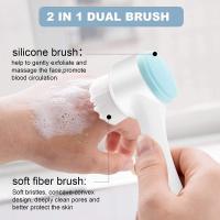 Cepillo Manual Para Limpieza Facial De Doble Lado Con Silicona Escobilla Facial Para Exfoliación Y Masaje Cuidado De La Piel - details 3