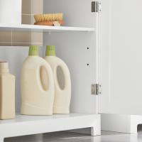 SoBuy BZR18-W Armario Lavabo con Pie,Armario de Baño con 2 Estantes,60 x 30 x 60cm,ES - details 2
