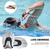 1 Par De Palas De Entrenamiento De Natación Guantes De Snorkel Y Escuba Diving Ajustables Con Correas De Silicona Para Deportes Adultos - details 3