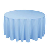Mantel Redondo De Seda Blanca Resistente Al Agua Para Boda Cubierta De Overlay Brillante Y Suave Para Banquete Decoración De Mesa - details 3