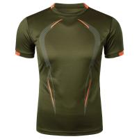 Camiseta De Verano Para Hombre Transpirable Y Ligera Con Secado Rápido Para Gimnasio Y Correr Tops De Entrenamiento Casual De Cuello Redondo - details 8