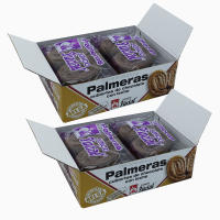JUNCO PINDAL Palmeras de Hojaldre bañada chocolate con Leche Primera Calidad Tamaño Mediano 12 Uds (Pack 2 cajas de 6 unds) - details 0