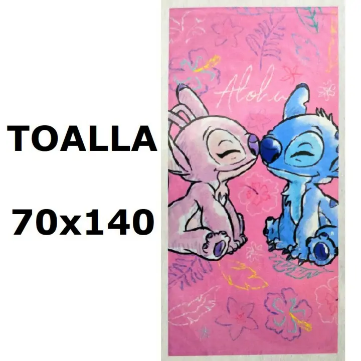 Toalla de playa STITCH,Toalla de baño STITCH,MICROFIBRA 100% POLYESTER,MEDIDAS 70x140cm,cm,fespu - 1
