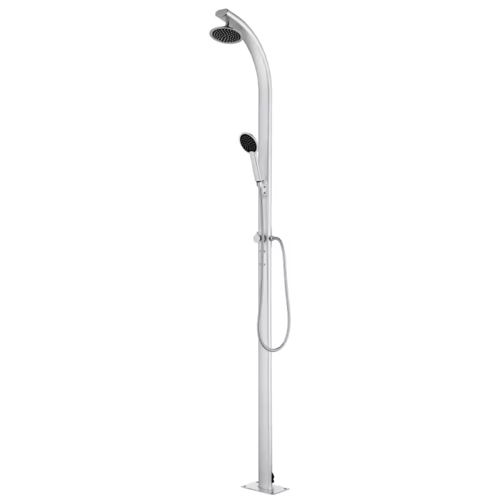 vidaXL Ducha de jardín de aluminio 215 cm - 1
