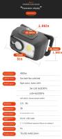 Lámpara Frontal LED Para Camping Con Correa Ajustable Y Luz COB Brillante Para Adultos Lámpara Frontal Con Machete - details 5