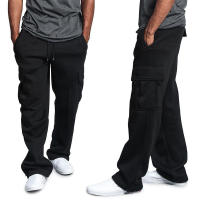 Pantalones De Cargo Para Hombre Con Bolsillos Multifuncionales Estilo Hip Hop Urbanos Pantalones Deportivos Sólidos Ajustables Para Fitness Y Calle - details 7