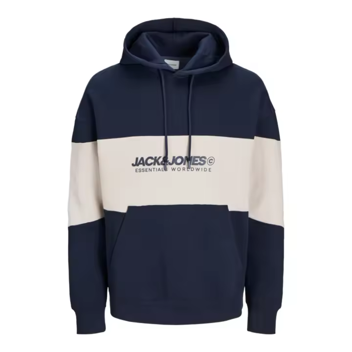 JACK&JONES 12256590 JJELEGACY BLOCKING SWEAT HOOD NOOS Hombre Sudadera Jersey Cuello Capucha 29552 - 1