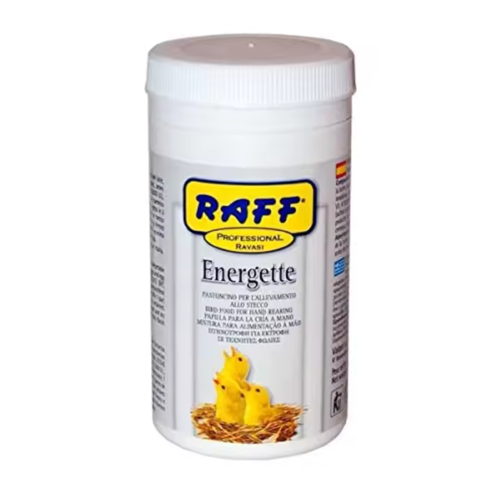 Raff Energette Papilla para pajaros para embuchar - Para Fringilidos como Canarios y Jilgueros - 1Kg. 250gr. o 100gr. - 1