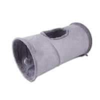 Túnel De Tela De Gamuza Plegable Para Gatos Juguete Educativo Interactivo Suave Y Cálido Otoño E Invierno Suministros Para Gatos - details 4