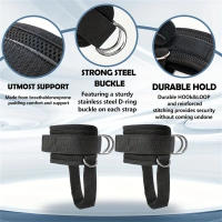 Accesorios De Entrenamiento De Fuerza Para Piernas One Piece Deporte Fitness Estiramiento De Tobillo Con Hebilla Doble Anillo Para Hombres Y Mujeres - details 0